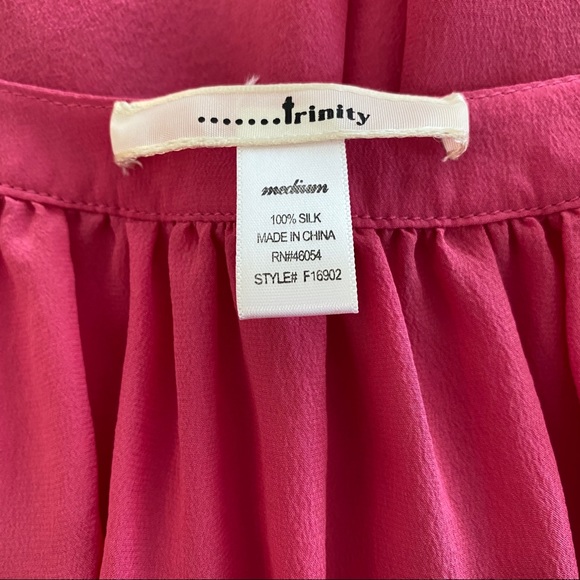Trinity Silk Blouse Size Medium - Picture 3 of 5